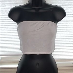 Strapless crop top